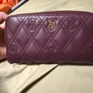 Victoria's Secret Quilted Plum Wallet